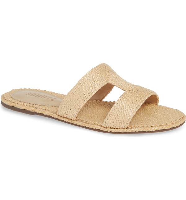 schutz woven slides