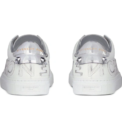 Shop Givenchy Urban Street Logo Sneaker In White/ Silver