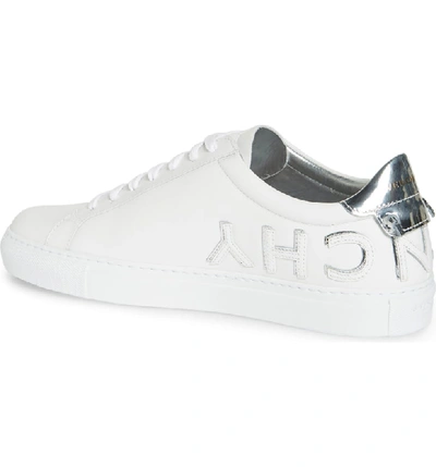 Shop Givenchy Urban Street Logo Sneaker In White/ Silver