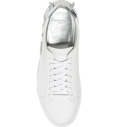 Shop Givenchy Urban Street Logo Sneaker In White/ Silver