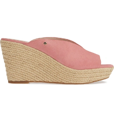 Shop Kate Spade Thea Wedge Espadrille Mule In Rococo Pink