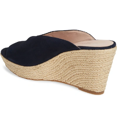 Shop Kate Spade Thea Wedge Espadrille Mule In Navy