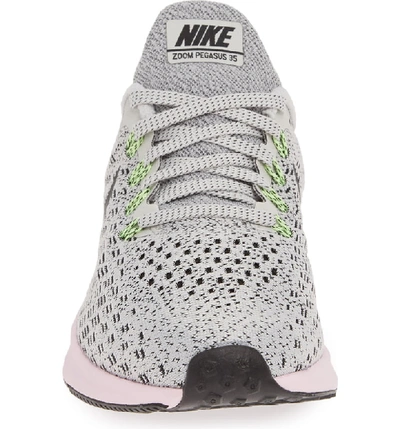 Shop Nike Air Zoom Pegasus 35 Running Shoe In Vast Grey/ Black/ Pink/ Lime