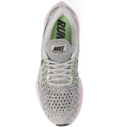 Shop Nike Air Zoom Pegasus 35 Running Shoe In Vast Grey/ Black/ Pink/ Lime