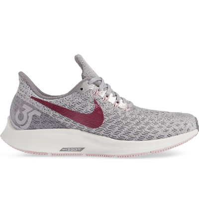 Shop Nike Air Zoom Pegasus 35 Running Shoe In Grey/ True Berry/ Gun Smoke