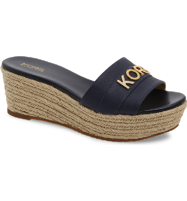 michael michael kors brady platform slide sandals