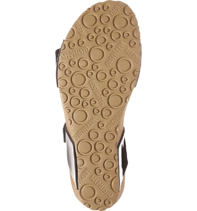 Shop Mephisto Lissandra Platform Wedge Sandal In Black Patent Leather