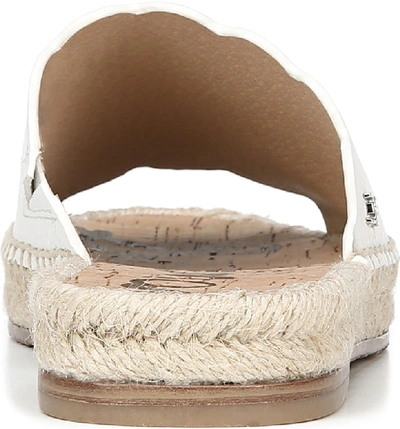 Shop Sam Edelman Andy Slide Sandal In Bright White