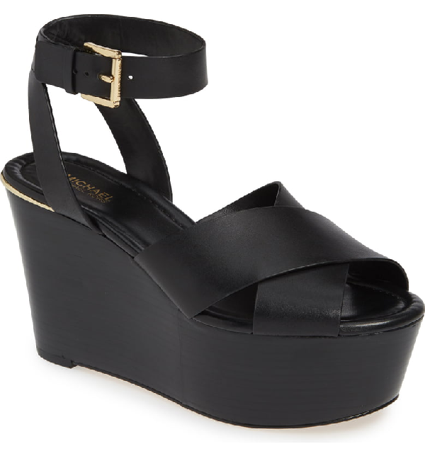 michael kors abbott sandal black