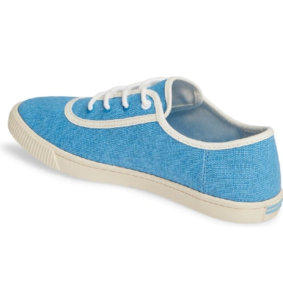 Shop Toms Carmel Sneaker In Bliss Blue Heritage Canvas