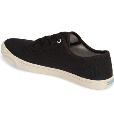 Shop Toms Carmel Sneaker In Black Heritage Canvas