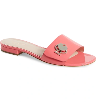 Shop Kate Spade Ferry Slide Sandal In Perfect Peony