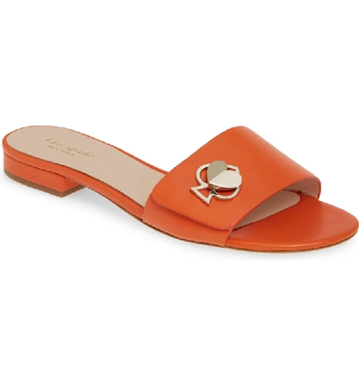 Shop Kate Spade Ferry Slide Sandal In Juicy Orange