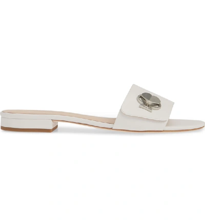 Shop Kate Spade Ferry Slide Sandal In Optic White