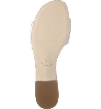 Shop Kate Spade Ferry Slide Sandal In Optic White