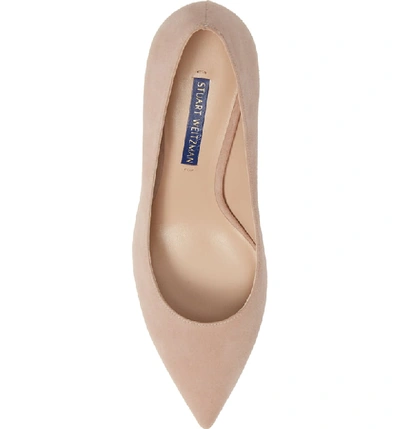 Shop Stuart Weitzman Leigh Pump In Dolce Suede