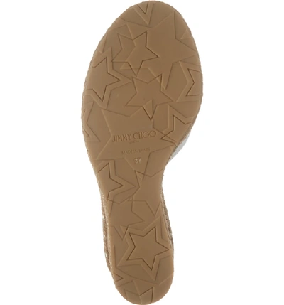 Shop Jimmy Choo Almer Espadrille Wedge Sandal In Latte