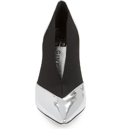 Shop Givenchy Show Pump In Black/ Silver