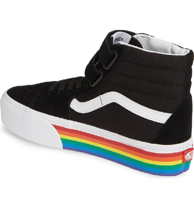 Vans Sk8-hi V Rainbow Platform Sneaker In Rainbow Black/ True White |  ModeSens
