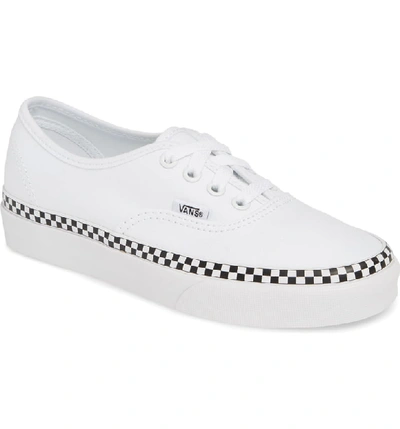 Vans Authentic Check Foxing Sneaker In True White/ True White | ModeSens