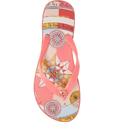 Shop Tory Burch Wedge Flip Flop In Paradise Pink