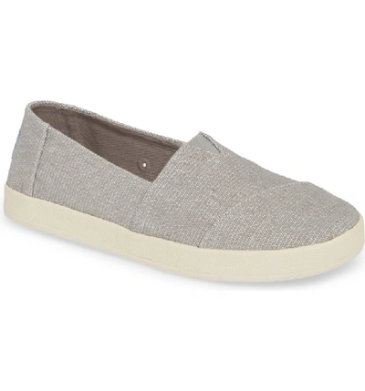 Shop Toms Avalon Slip-on Sneaker In Drizzle Grey Canvas