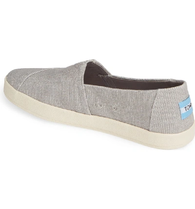 Shop Toms Avalon Slip-on Sneaker In Drizzle Grey Canvas