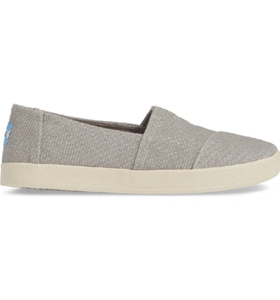 Shop Toms Avalon Slip-on Sneaker In Drizzle Grey Canvas