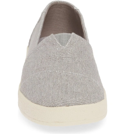 Shop Toms Avalon Slip-on Sneaker In Drizzle Grey Canvas