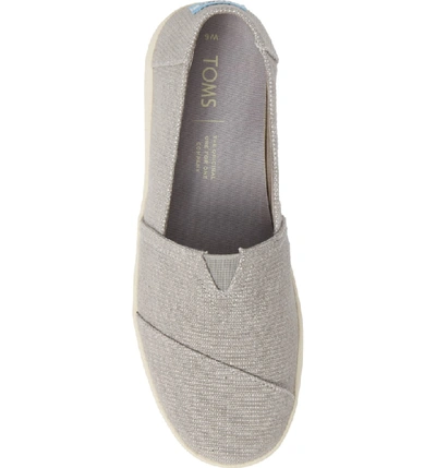 Shop Toms Avalon Slip-on Sneaker In Drizzle Grey Canvas