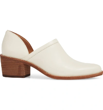 Shop Madewell The Brady Block Heel Bootie In Vintage Canvas Leather
