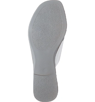 Shop Seychelles Total Relaxation Slide Sandal In Silver Leather