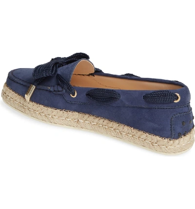 Shop Tod's Espadrille Loafer In Blue