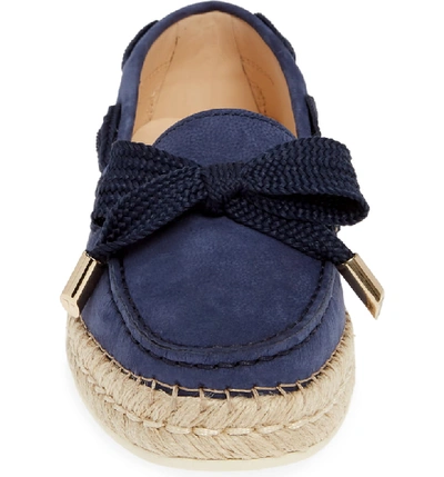 Shop Tod's Espadrille Loafer In Blue