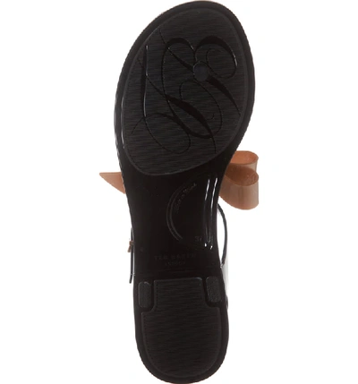 Shop Ted Baker Teiya T-strap Bow Sandal In Black