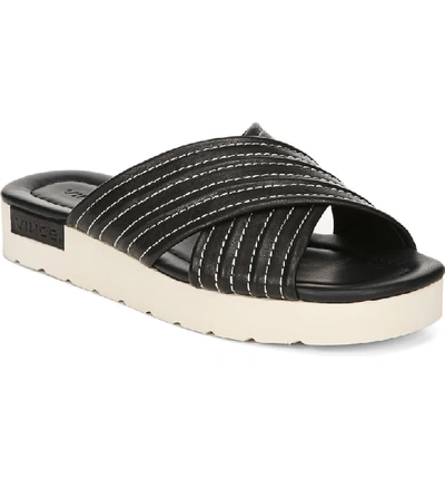 Shop Vince Camden Slide Sandal In Black