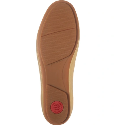 Shop Fitflop Allegro Ballet Flat In Artisan Gold Leather