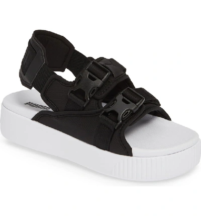 Puma Platform Slide Ylm 19 Sandal In Black | ModeSens