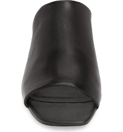 Shop Rebecca Minkoff Aceline Slide Sandal In Black Leather