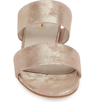 Shop Paul Green Meg Slide Sandal In Blush Metallic