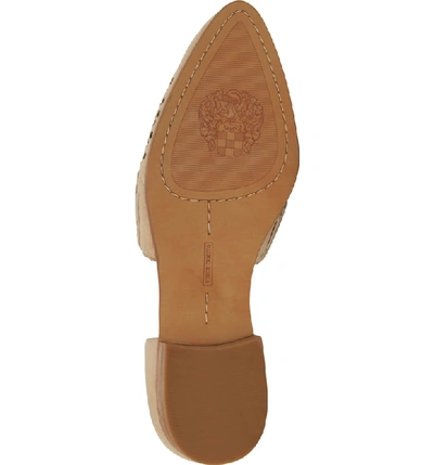 Shop Vince Camuto Reshila D'orsay Flat In Buff Suede