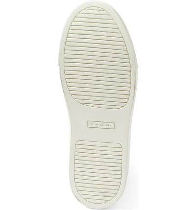 Shop Tory Sport Ruffle Sneaker In White/ Palmetto/ Pomander