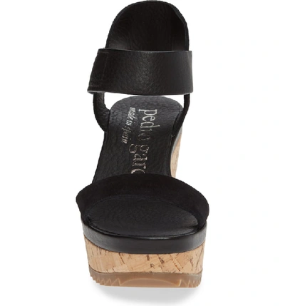 Shop Pedro Garcia Franses Flatform Sandal In Black Castoro/ Light Cork