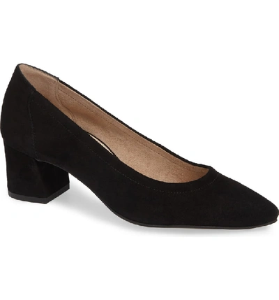 Shop Paul Green Tammy Pump In Black Suede