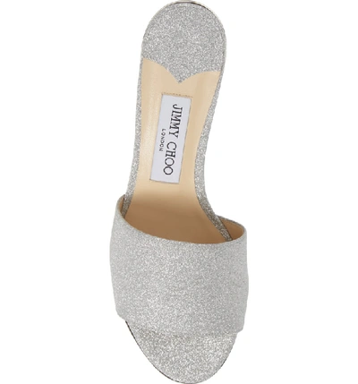 Shop Jimmy Choo Joni Slide Sandal In Silver