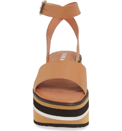 Shop Alias Mae Oasis Sandwich Platform Sandal In Light Tan Leather