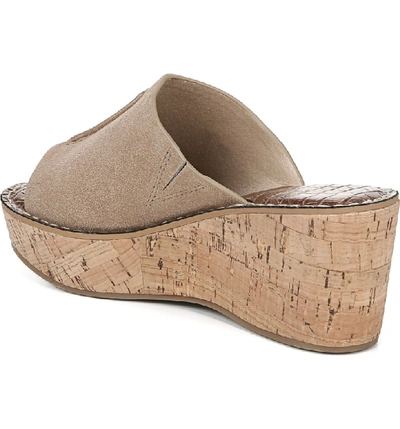 Shop Sam Edelman Ranger Platform Sandal In Oatmeal Suede