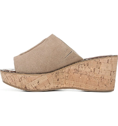 Shop Sam Edelman Ranger Platform Sandal In Oatmeal Suede