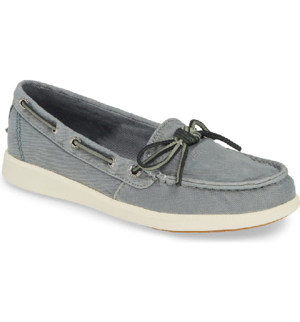 sperry washed canvas boat shoe