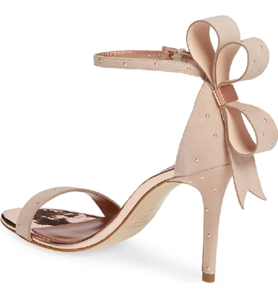 Shop Ted Baker Zandala Ankle Strap Sandal In Nude Suede